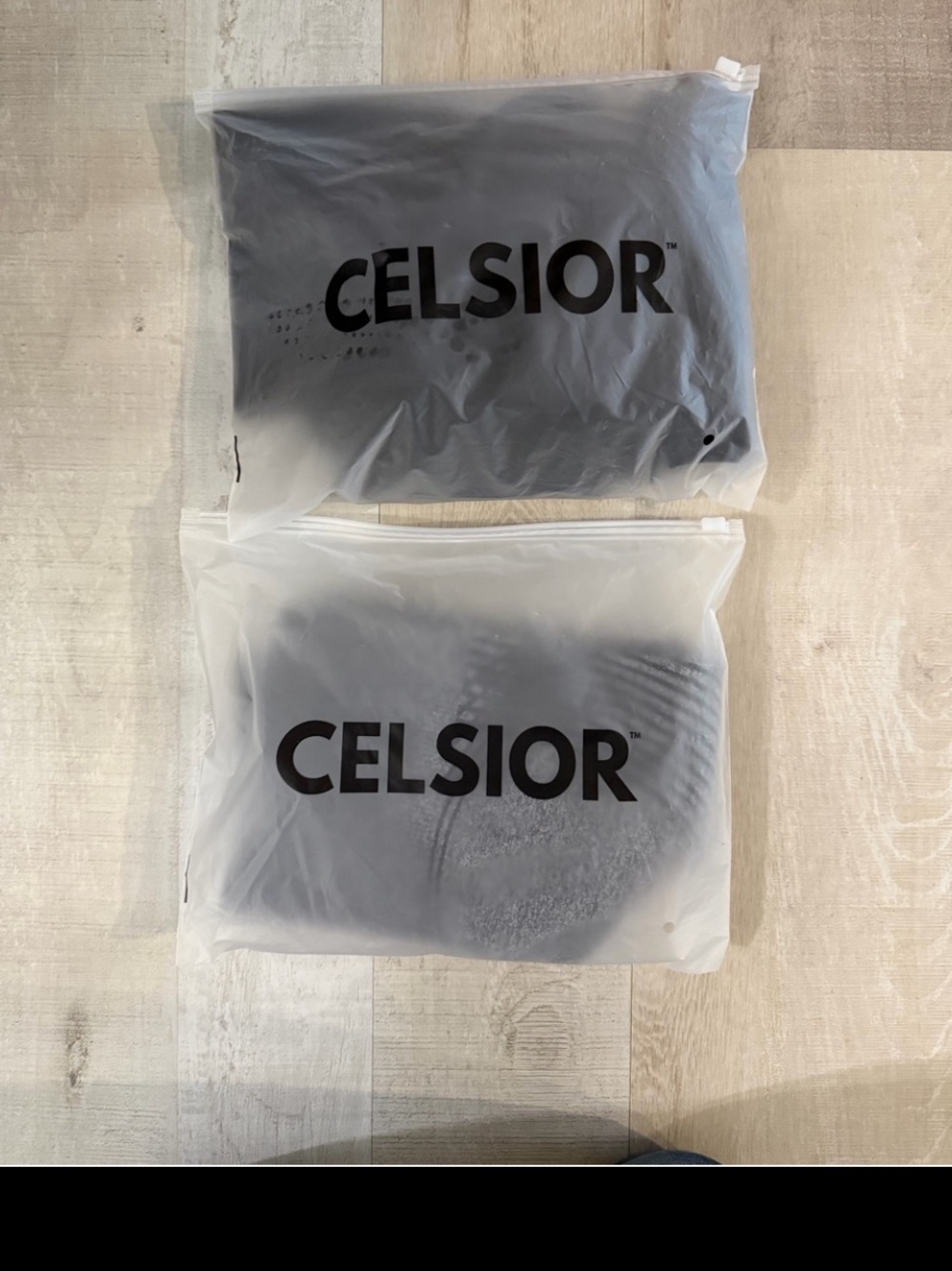 3 pairs for $18 Women's High-Waist Seamless Active Leggings - Black & Gray - Picture 4 of 4